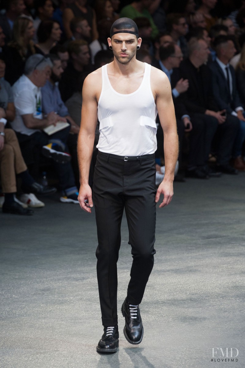 Frederik Muka featured in  the Givenchy fashion show for Spring/Summer 2015