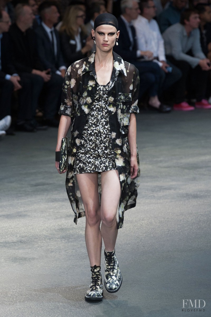Saskia de Brauw featured in  the Givenchy fashion show for Spring/Summer 2015