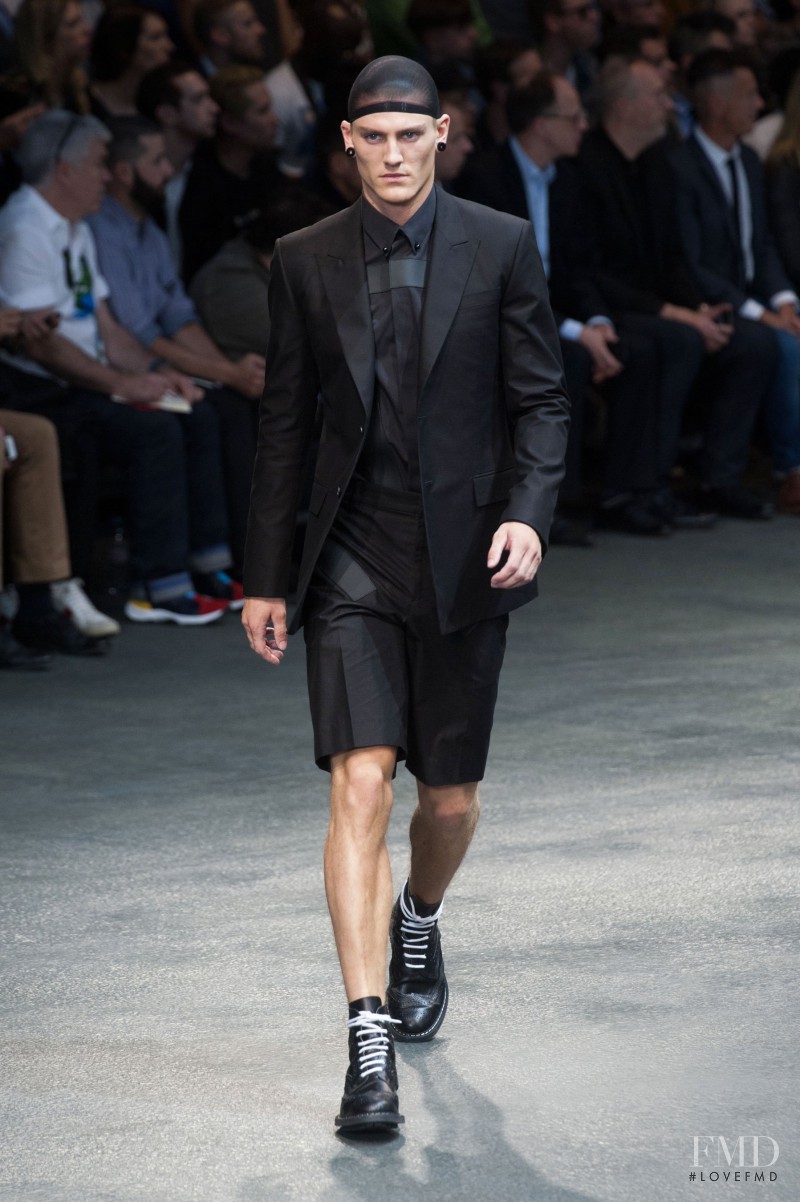 Mikkel Jensen featured in  the Givenchy fashion show for Spring/Summer 2015