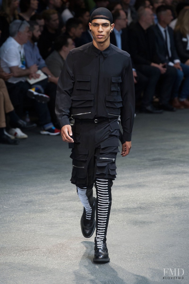 Geron Mckinley featured in  the Givenchy fashion show for Spring/Summer 2015