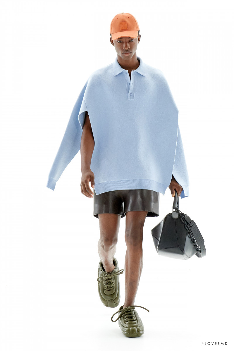 Jean Karlos Rodriguez featured in  the Loewe fashion show for Spring/Summer 2023