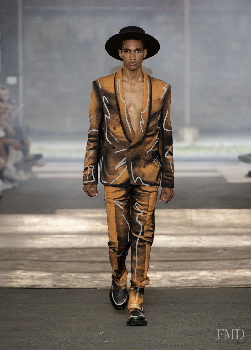 Joshua Seth featured in  the Moschino fashion show for Spring/Summer 2023