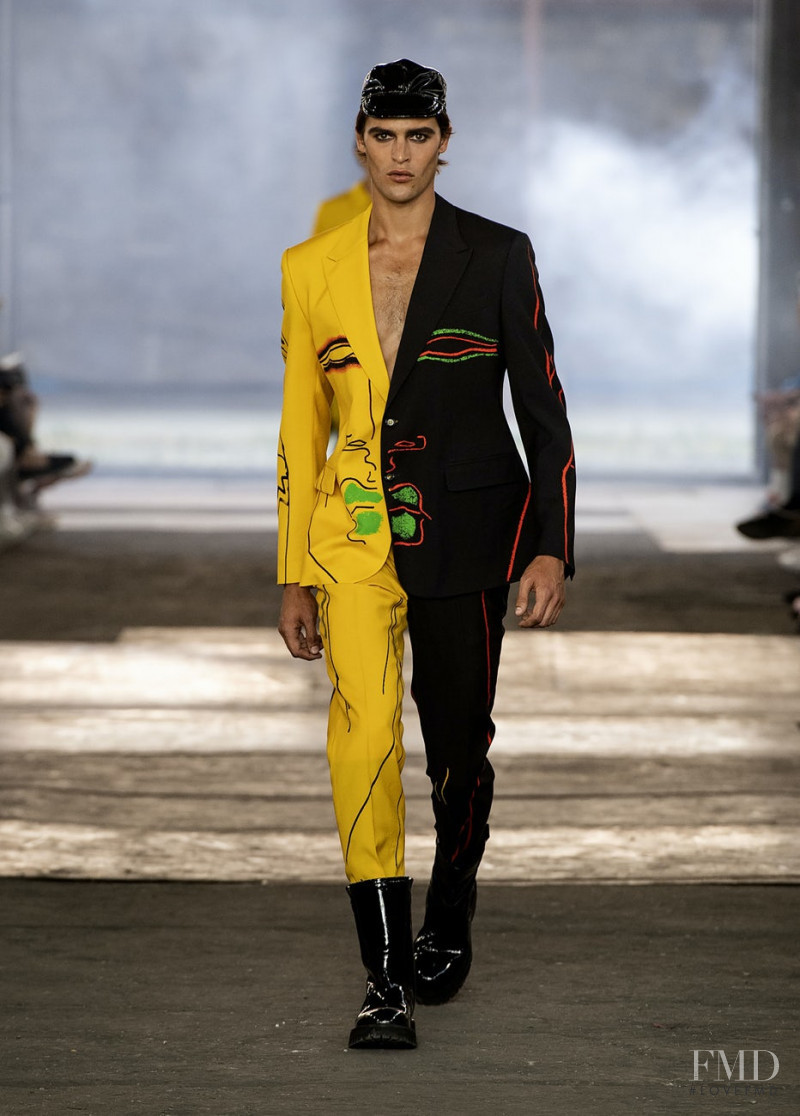 Parker van Noord featured in  the Moschino fashion show for Spring/Summer 2023