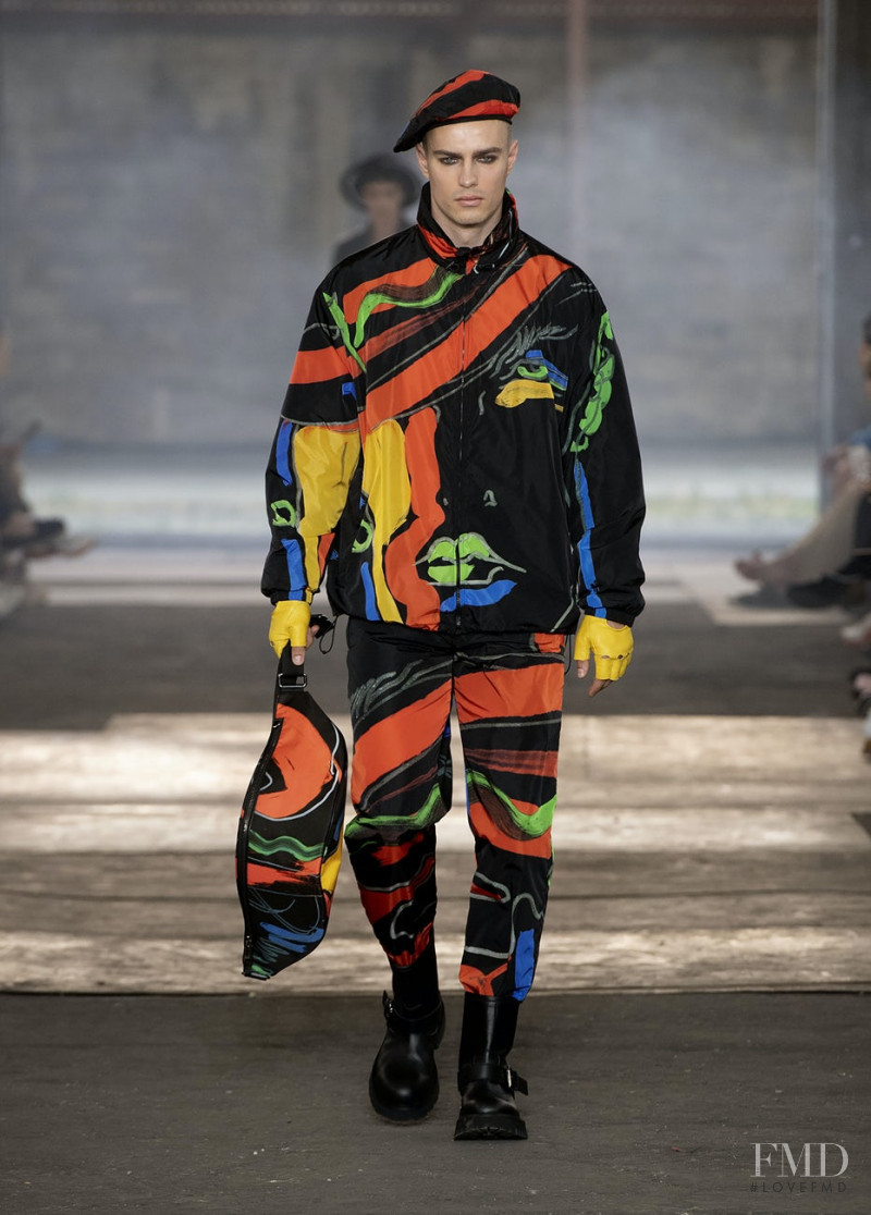 Denek Kania featured in  the Moschino fashion show for Spring/Summer 2023