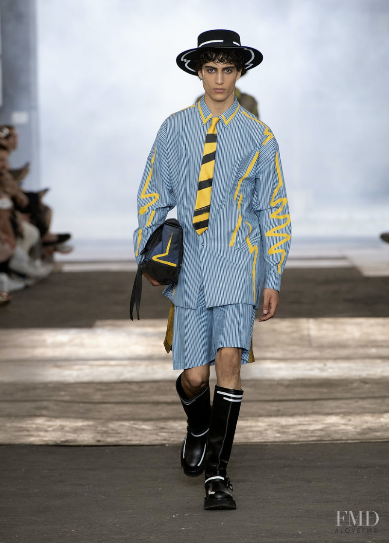 Yoesry Detre featured in  the Moschino fashion show for Spring/Summer 2023