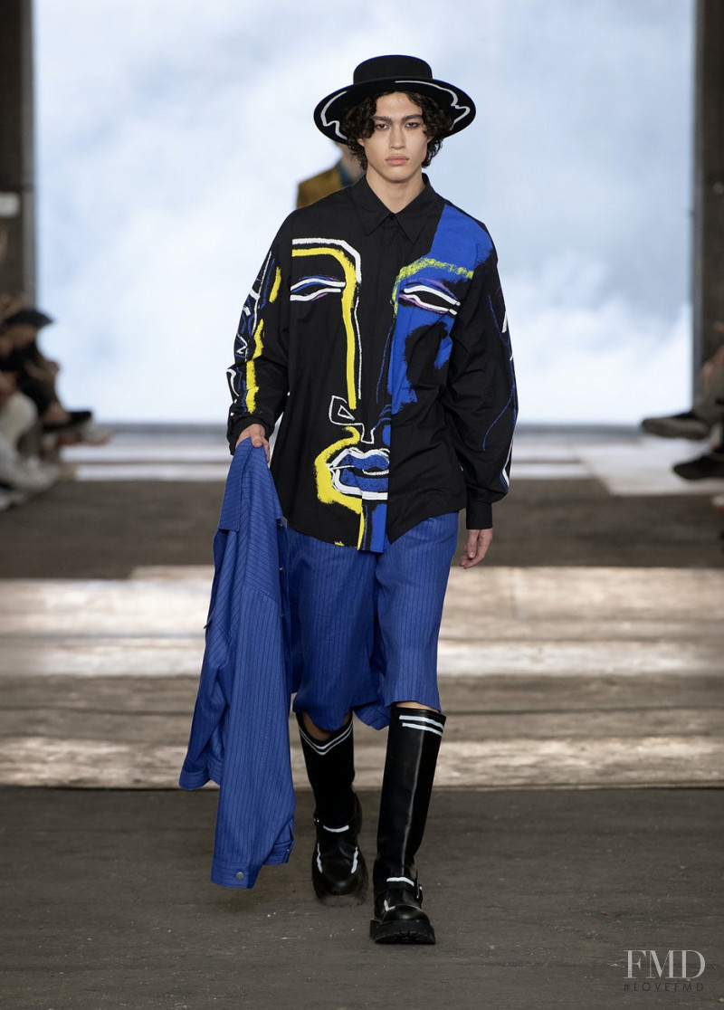 Mathieu Simoneau featured in  the Moschino fashion show for Spring/Summer 2023