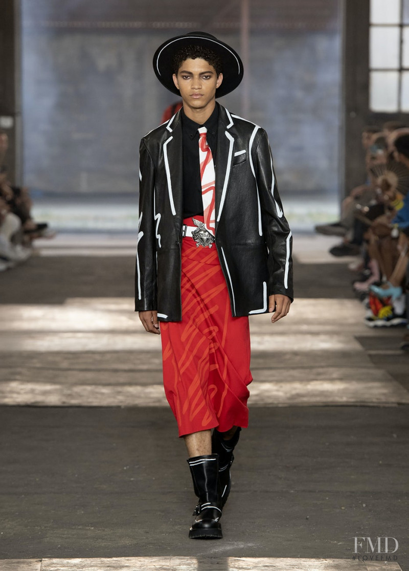 Jeranimo van Russel featured in  the Moschino fashion show for Spring/Summer 2023