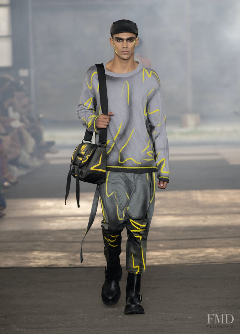 Joao Araujo featured in  the Moschino fashion show for Spring/Summer 2023