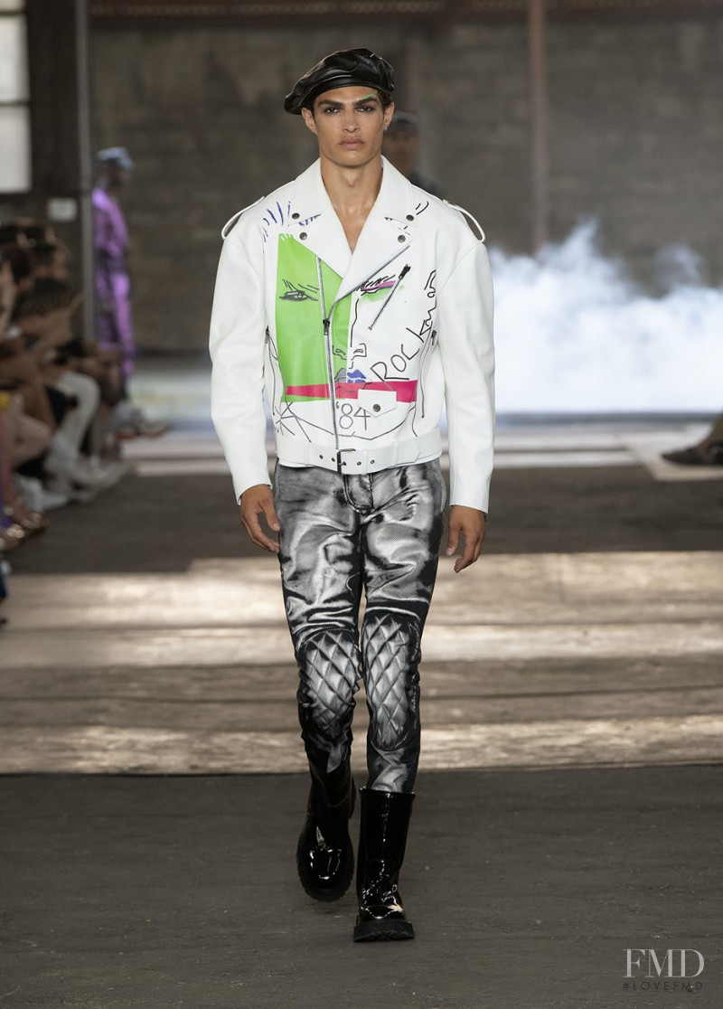 Noah Luis Brown featured in  the Moschino fashion show for Spring/Summer 2023
