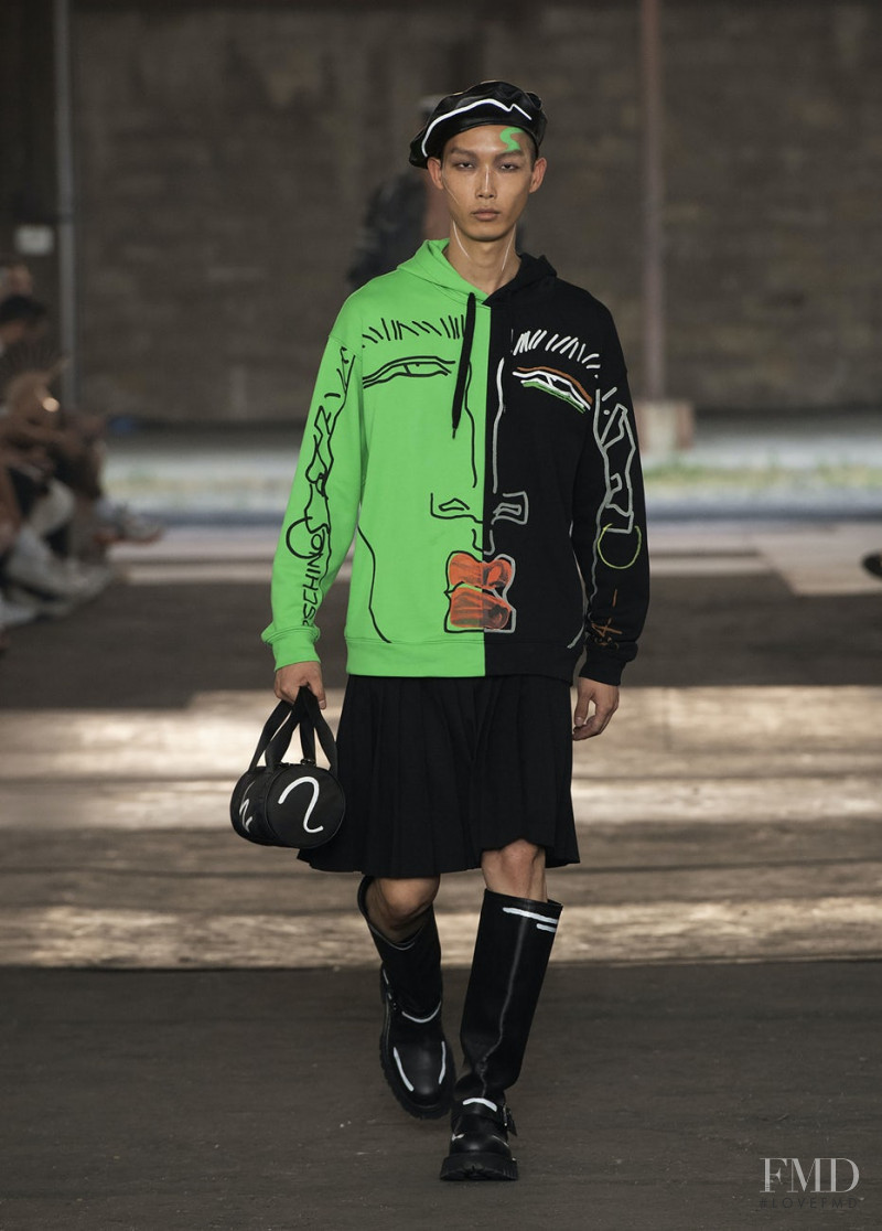 Xu Meen featured in  the Moschino fashion show for Spring/Summer 2023