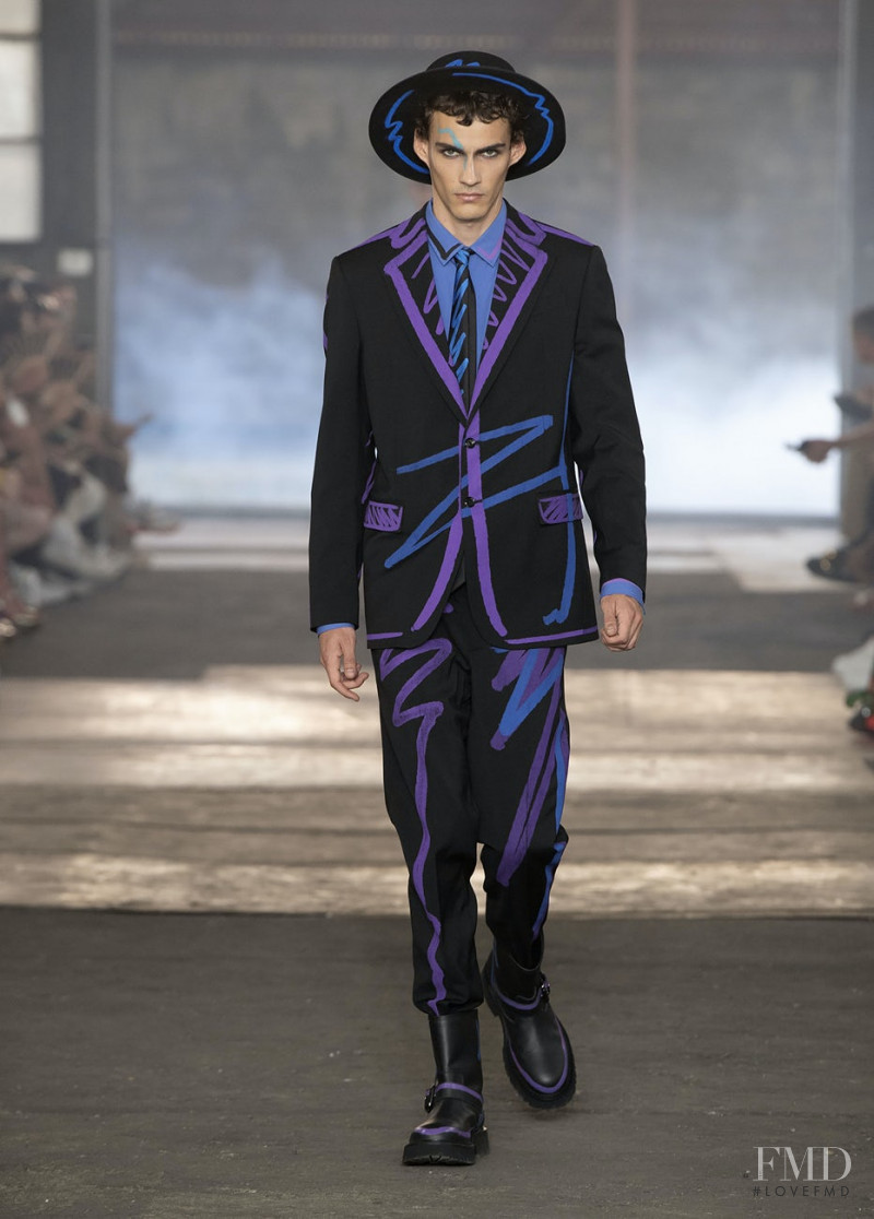 Victor Vuokko featured in  the Moschino fashion show for Spring/Summer 2023