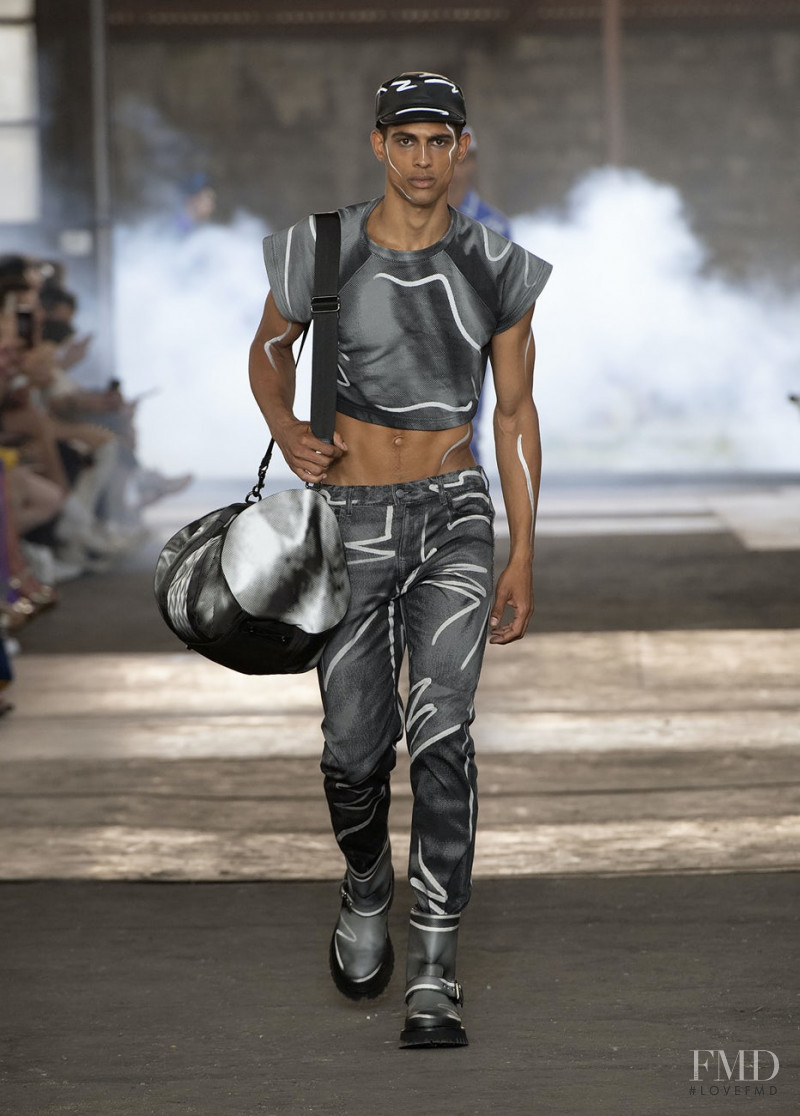 Jonas Barros featured in  the Moschino fashion show for Spring/Summer 2023