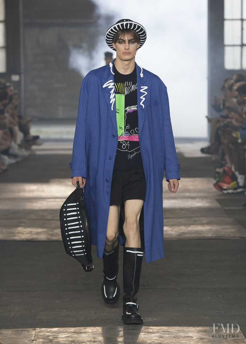 Jaden Edlund featured in  the Moschino fashion show for Spring/Summer 2023