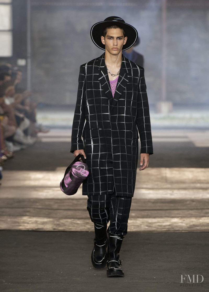 Luka Tesic featured in  the Moschino fashion show for Spring/Summer 2023