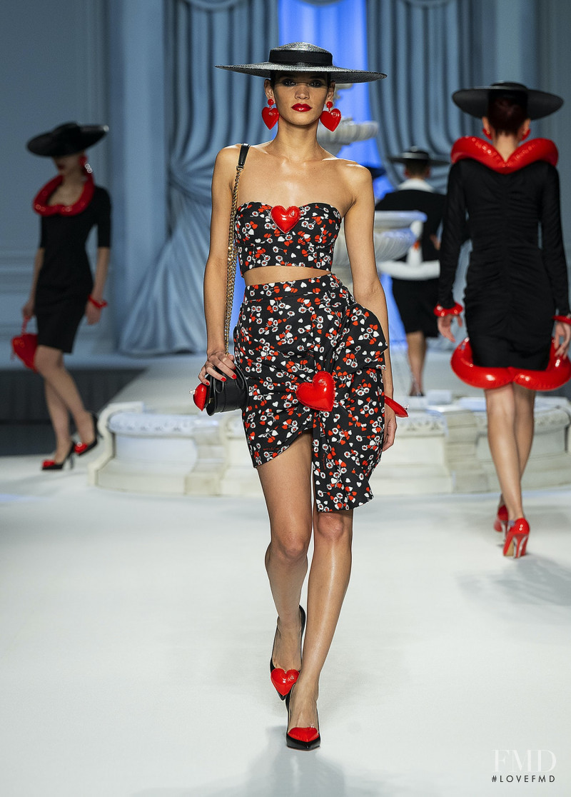 Kerolyn Soares featured in  the Moschino fashion show for Spring/Summer 2023