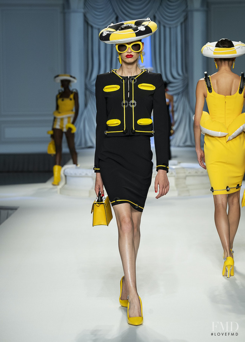 Martina Horak featured in  the Moschino fashion show for Spring/Summer 2023