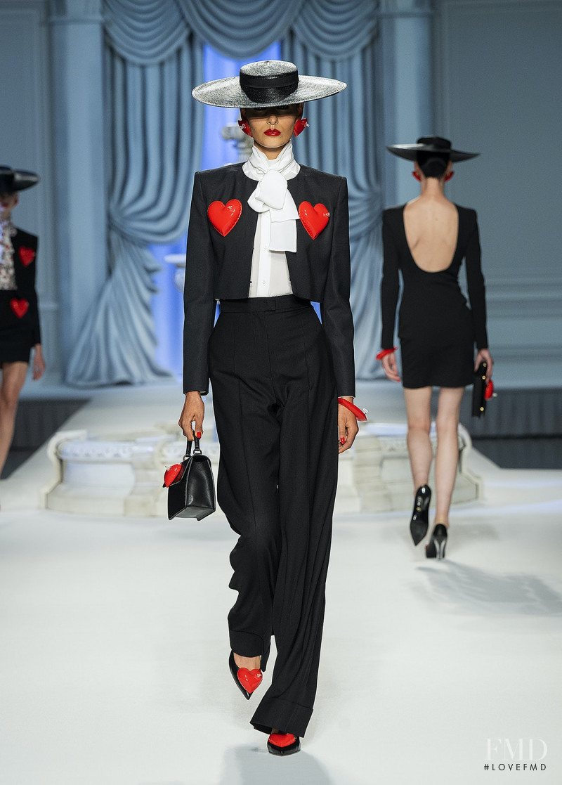 Neva Akdag featured in  the Moschino fashion show for Spring/Summer 2023