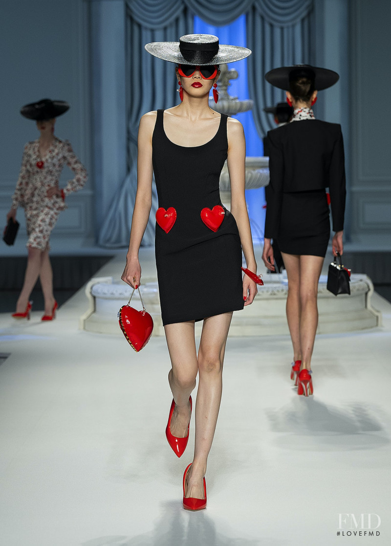Sherry Shi featured in  the Moschino fashion show for Spring/Summer 2023