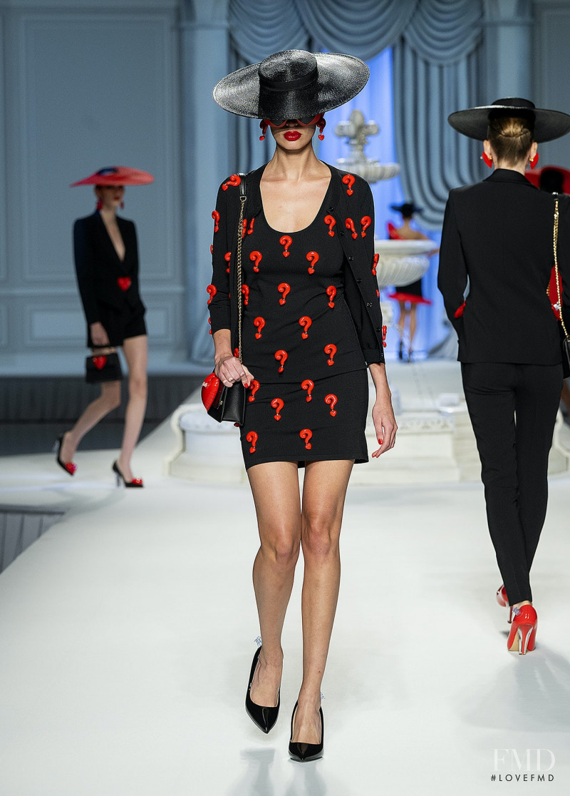 Maria Keidj featured in  the Moschino fashion show for Spring/Summer 2023