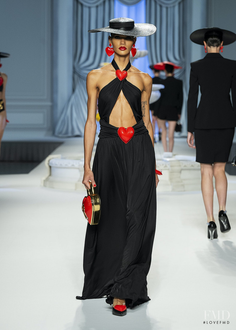 Barbara Valente featured in  the Moschino fashion show for Spring/Summer 2023