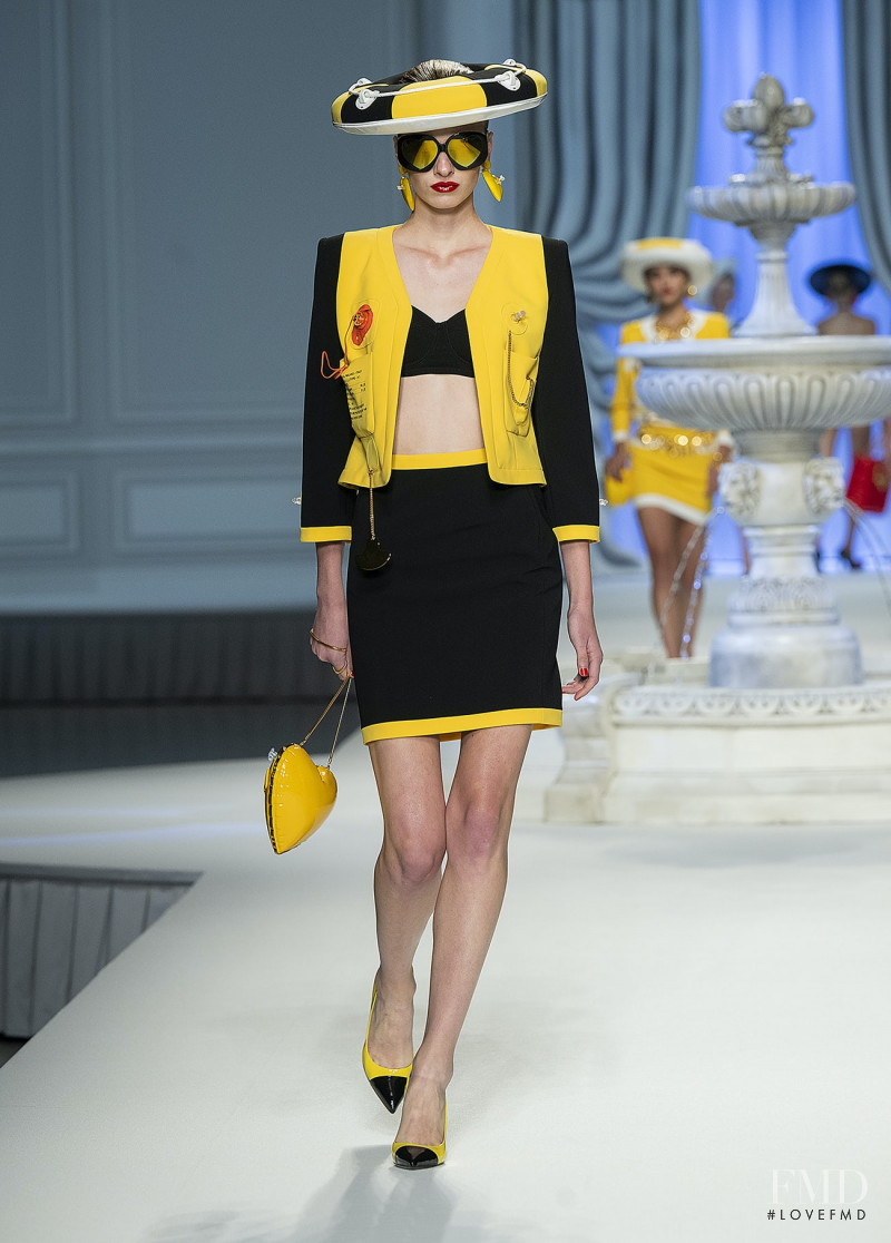 Lainey Hearn featured in  the Moschino fashion show for Spring/Summer 2023