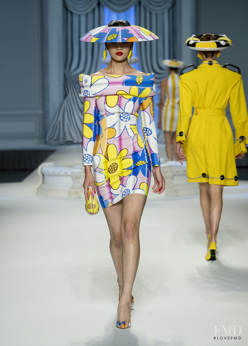 Youn Bomi featured in  the Moschino fashion show for Spring/Summer 2023