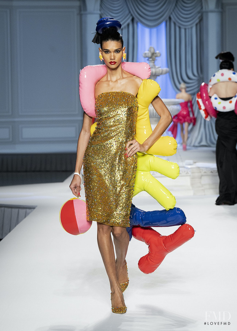 Barbara Valente featured in  the Moschino fashion show for Spring/Summer 2023