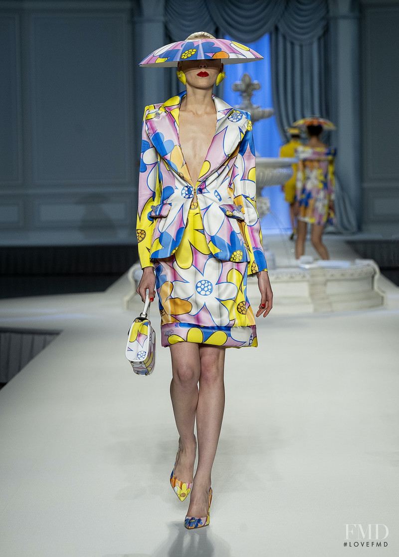 Tilly Main featured in  the Moschino fashion show for Spring/Summer 2023