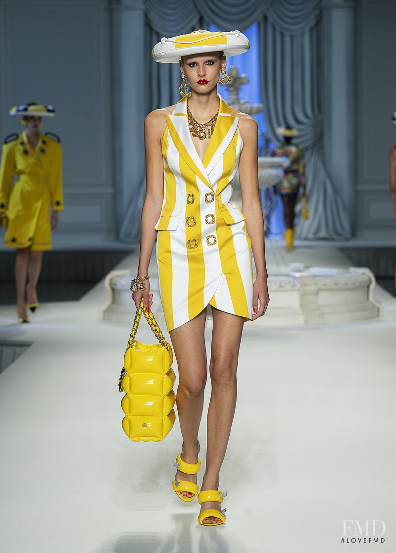 Elisa Nijman featured in  the Moschino fashion show for Spring/Summer 2023