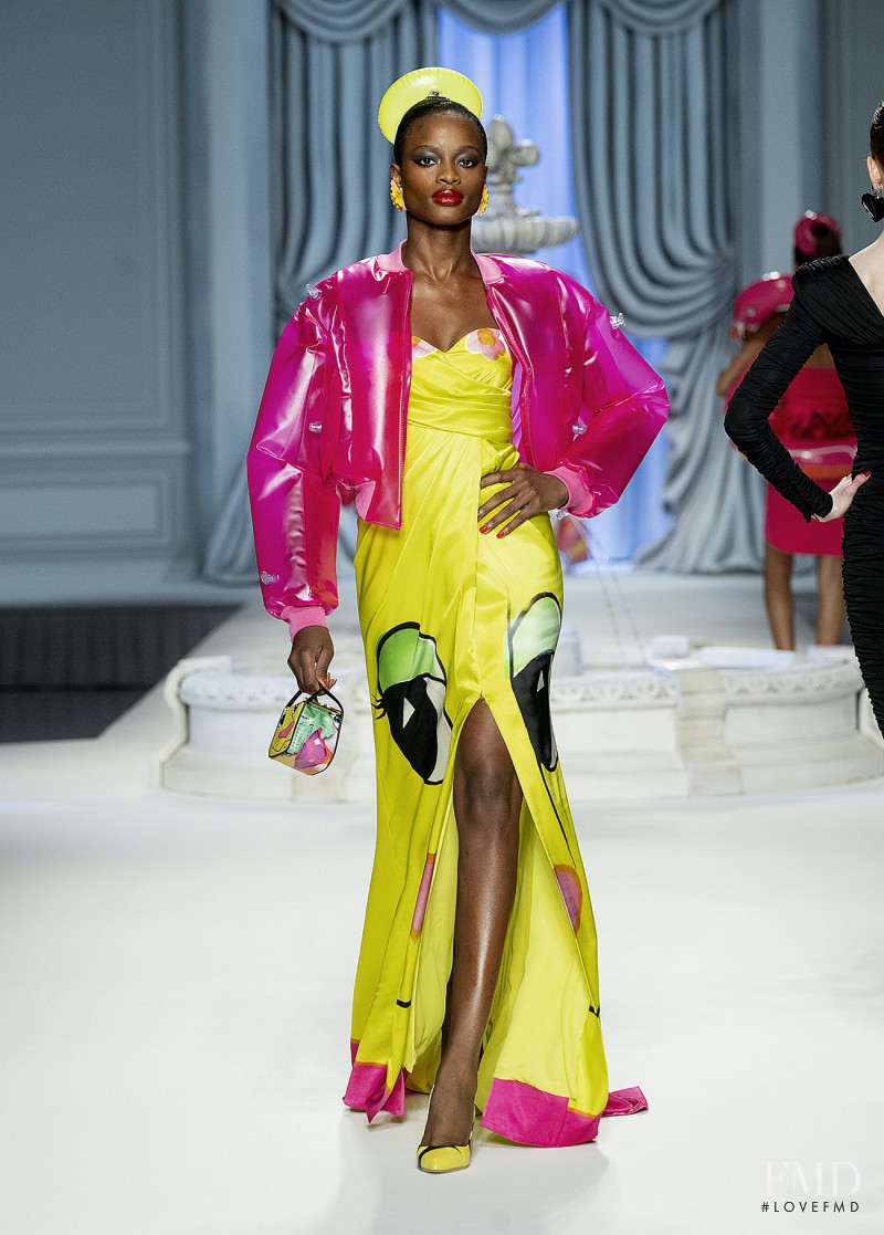 Mayowa Nicholas featured in  the Moschino fashion show for Spring/Summer 2023