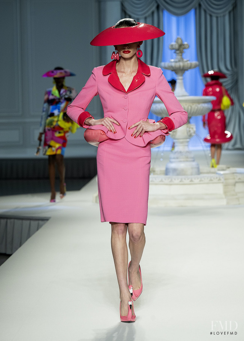 Riahn Griffiths featured in  the Moschino fashion show for Spring/Summer 2023