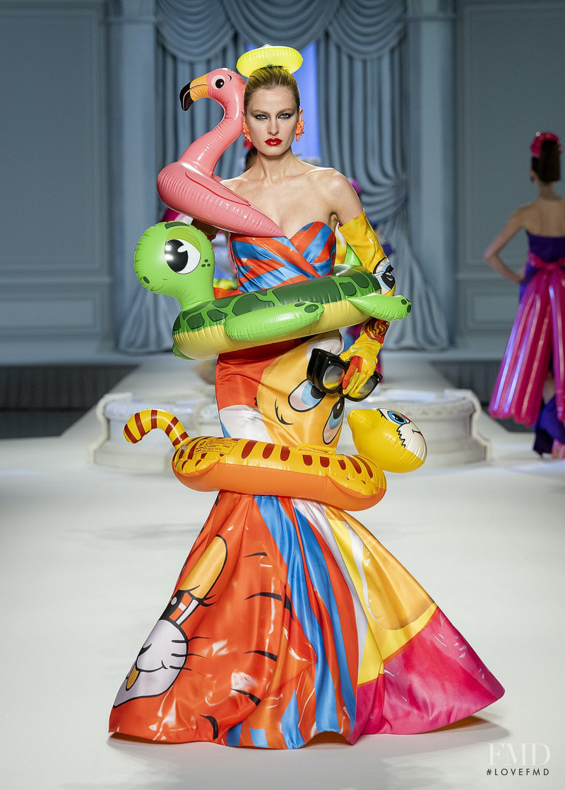 Felice Noordhoff featured in  the Moschino fashion show for Spring/Summer 2023