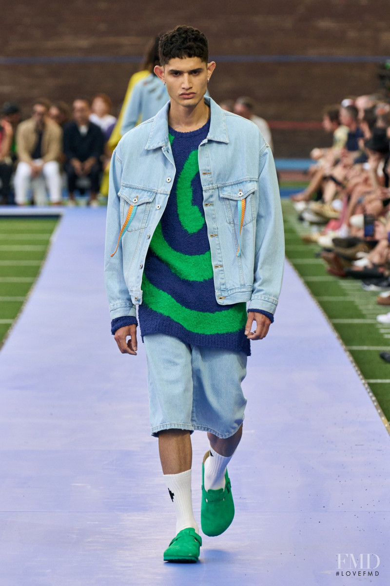 Juan Campo featured in  the Marcelo Burlon County of Milan fashion show for Spring/Summer 2023