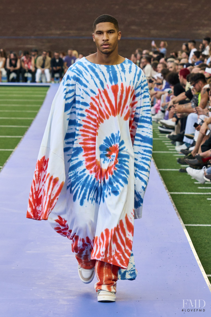 Tyler Andre Forbes featured in  the Marcelo Burlon County of Milan fashion show for Spring/Summer 2023