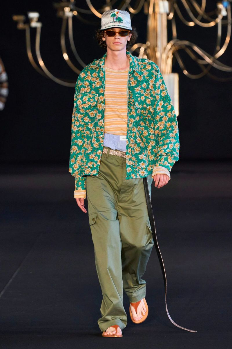 Jonas Vermeylen featured in  the Rhude fashion show for Spring/Summer 2023