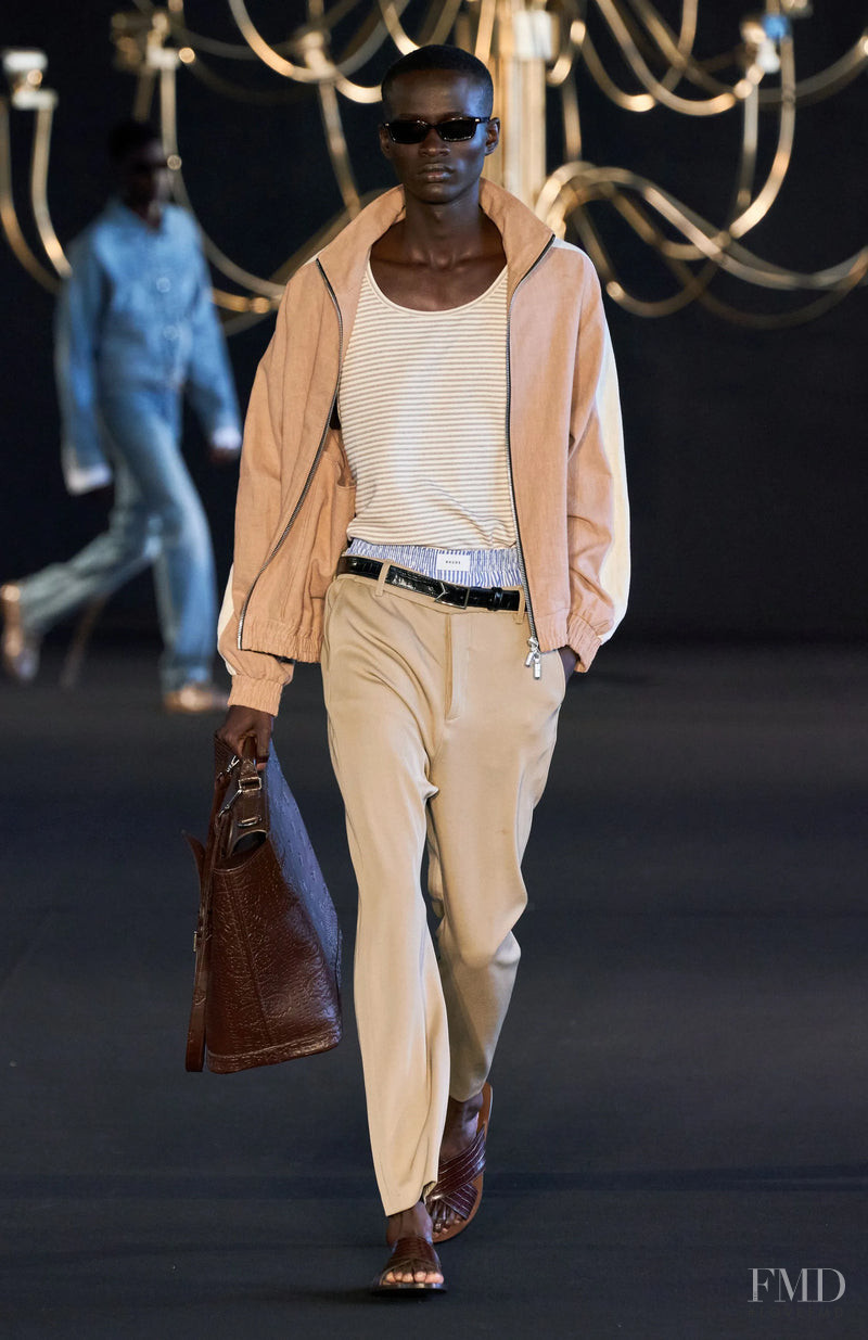 Serigne Lam featured in  the Rhude fashion show for Spring/Summer 2023