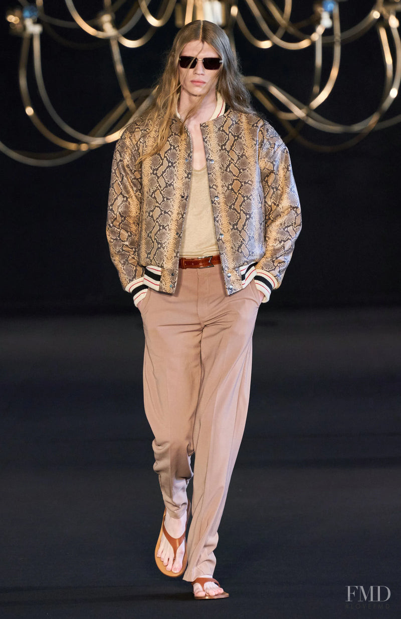 Finlay Mangan featured in  the Rhude fashion show for Spring/Summer 2023