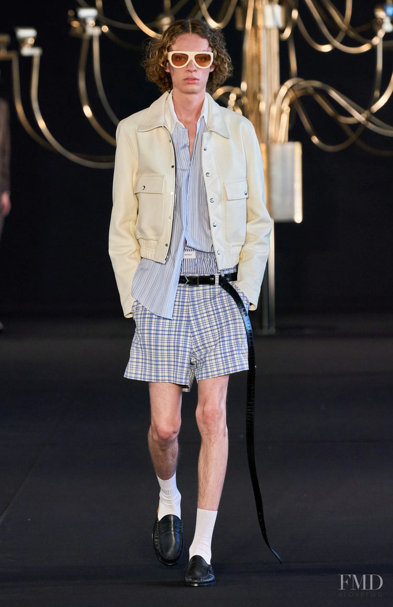 Fisher Smith featured in  the Rhude fashion show for Spring/Summer 2023