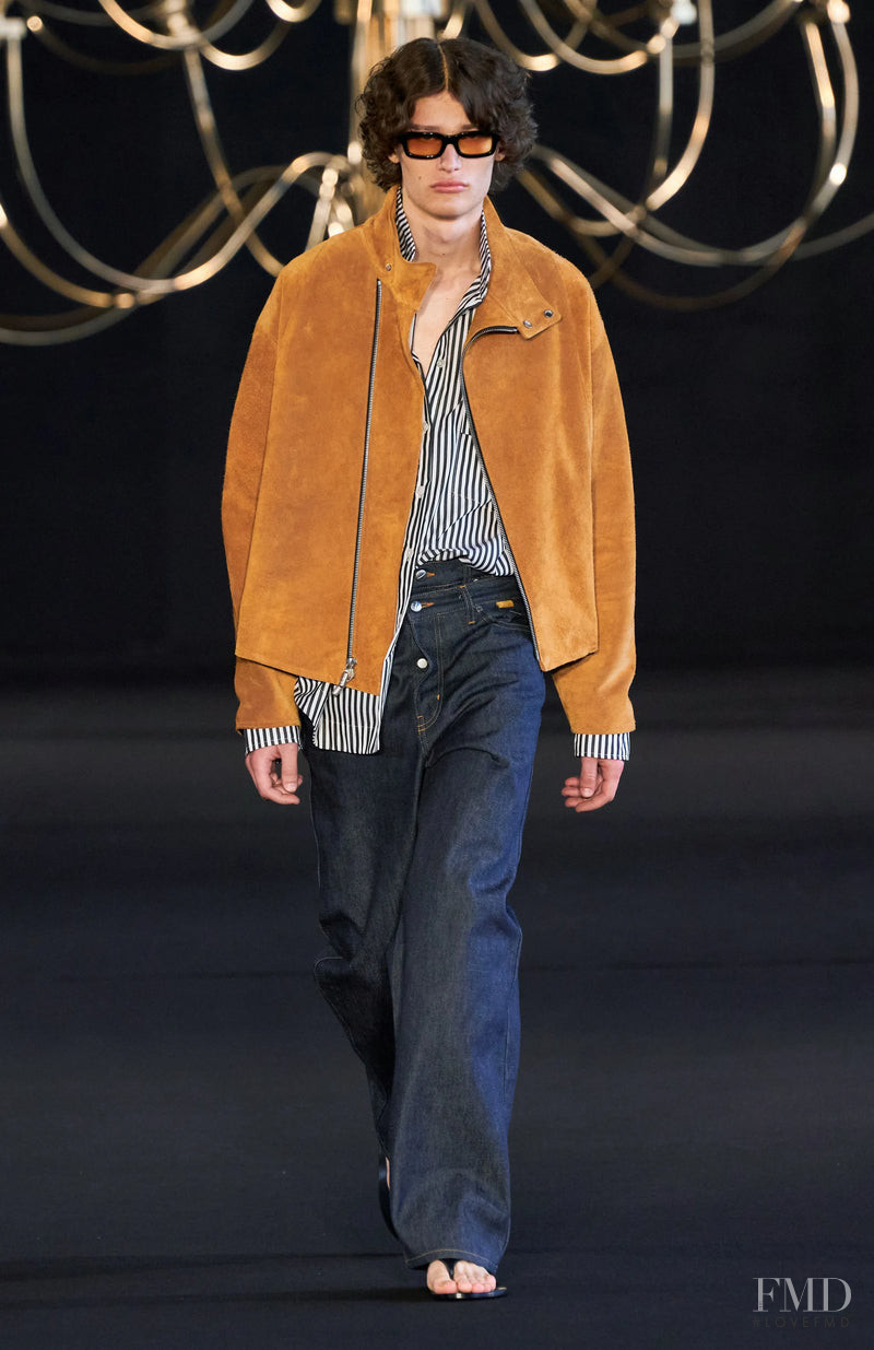 Niccolo Geuna featured in  the Rhude fashion show for Spring/Summer 2023