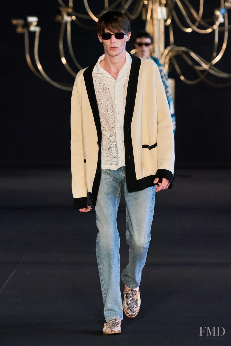 Finnlay Davis featured in  the Rhude fashion show for Spring/Summer 2023