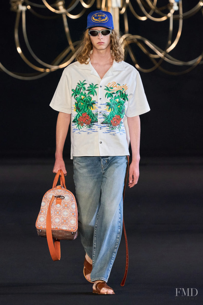 Cosme Voisin featured in  the Rhude fashion show for Spring/Summer 2023