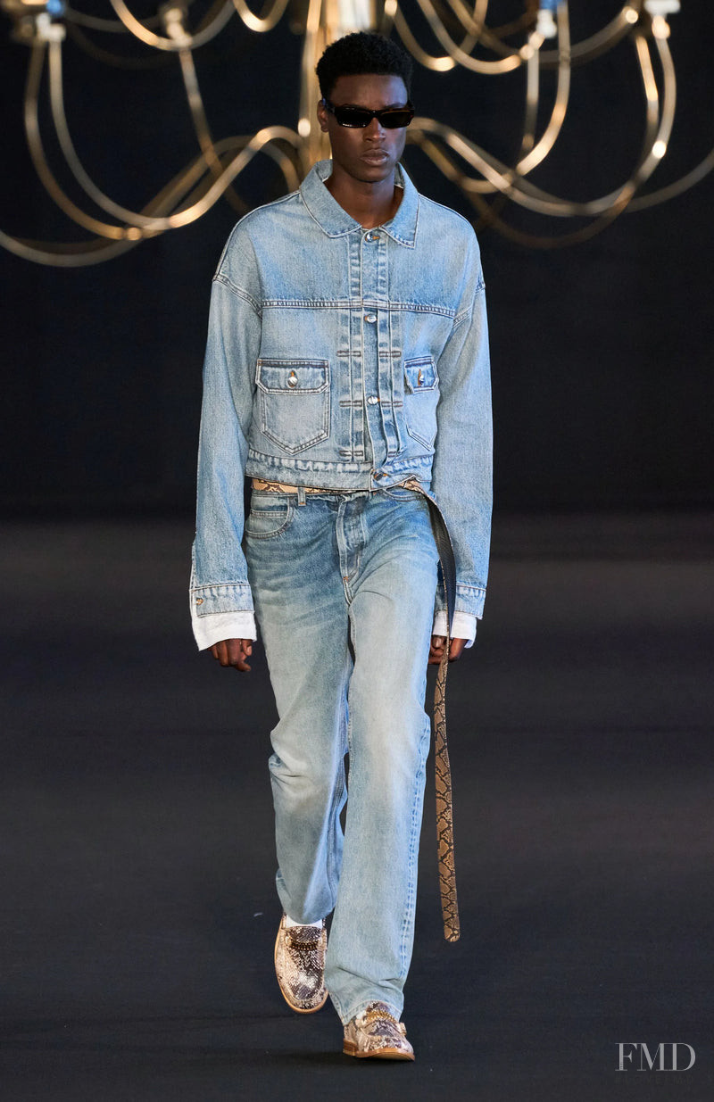 Babacar Ndoye featured in  the Rhude fashion show for Spring/Summer 2023