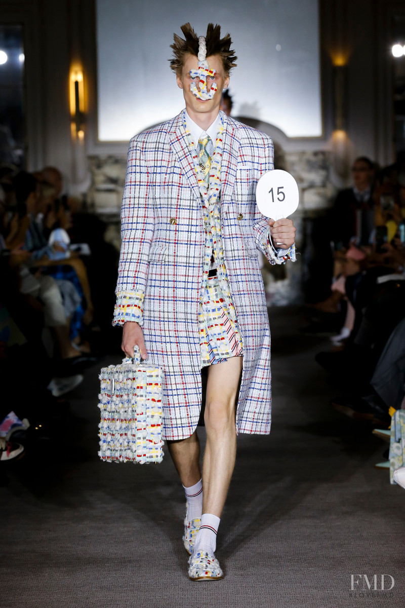 Braien Vaiksaar featured in  the Thom Browne fashion show for Spring/Summer 2023