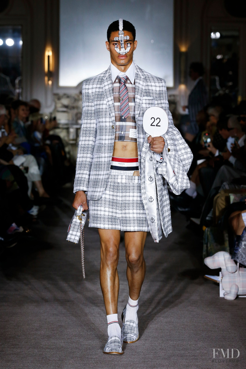 Raphael Balzer featured in  the Thom Browne fashion show for Spring/Summer 2023