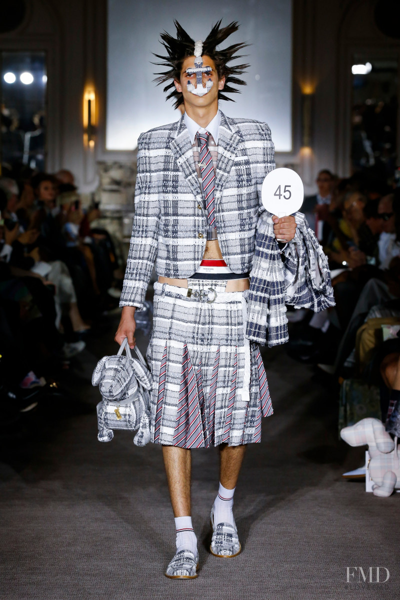 Hedi Ben Tekaya featured in  the Thom Browne fashion show for Spring/Summer 2023