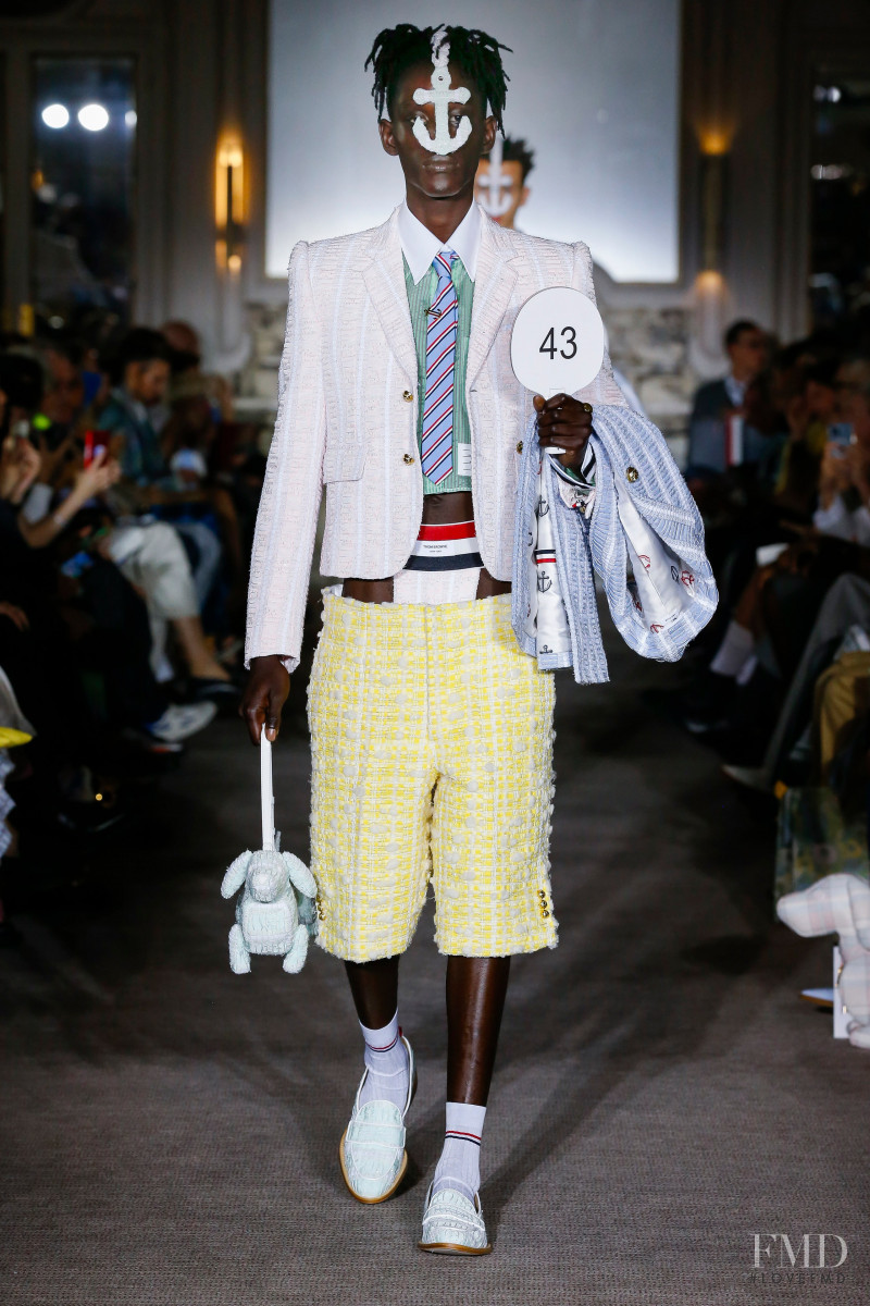 Hella Tall featured in  the Thom Browne fashion show for Spring/Summer 2023