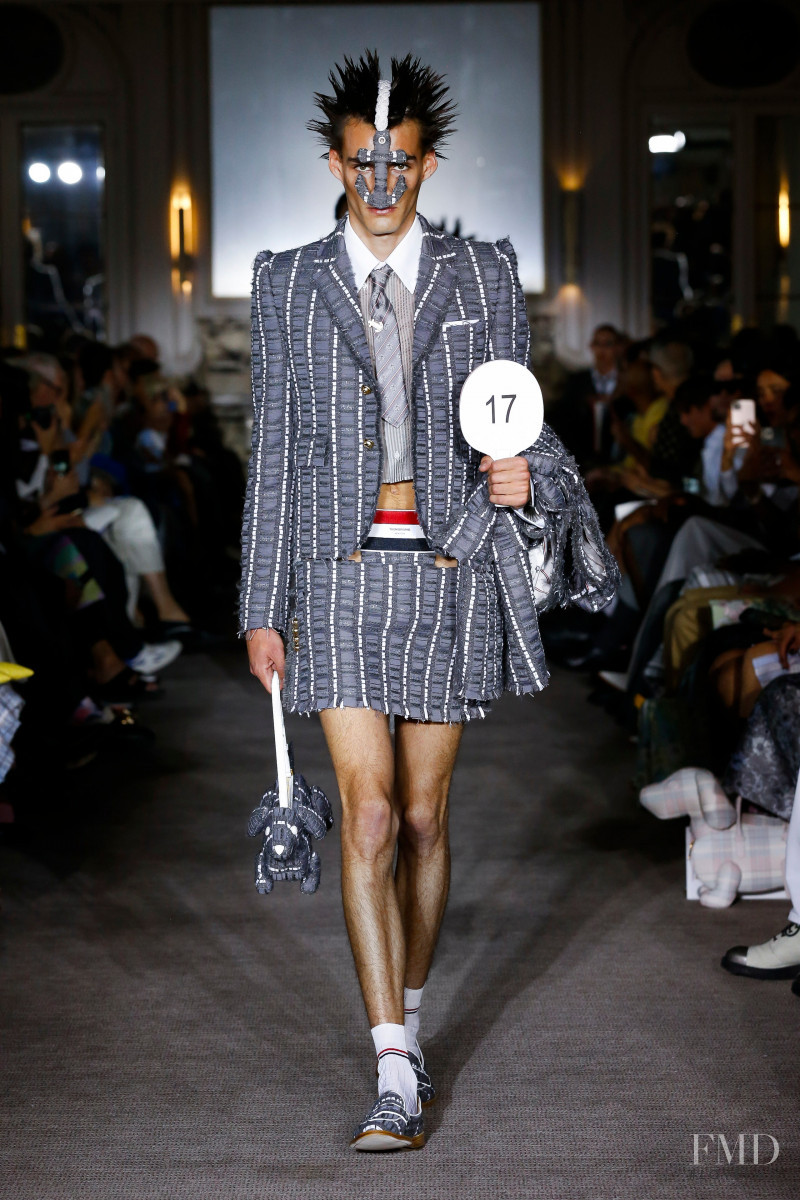 Victor Vuokko featured in  the Thom Browne fashion show for Spring/Summer 2023