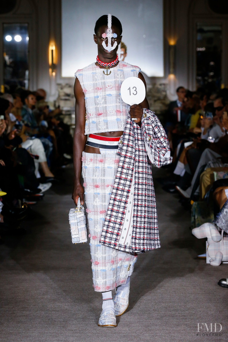 Mohamadou Diakhite featured in  the Thom Browne fashion show for Spring/Summer 2023