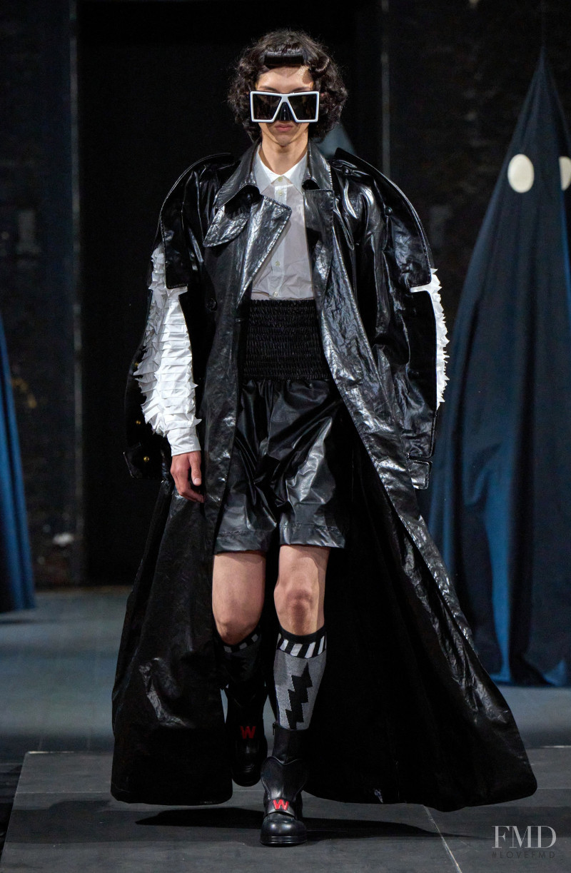 Orlando Medellin featured in  the Walter Van Beirendonck fashion show for Spring/Summer 2023