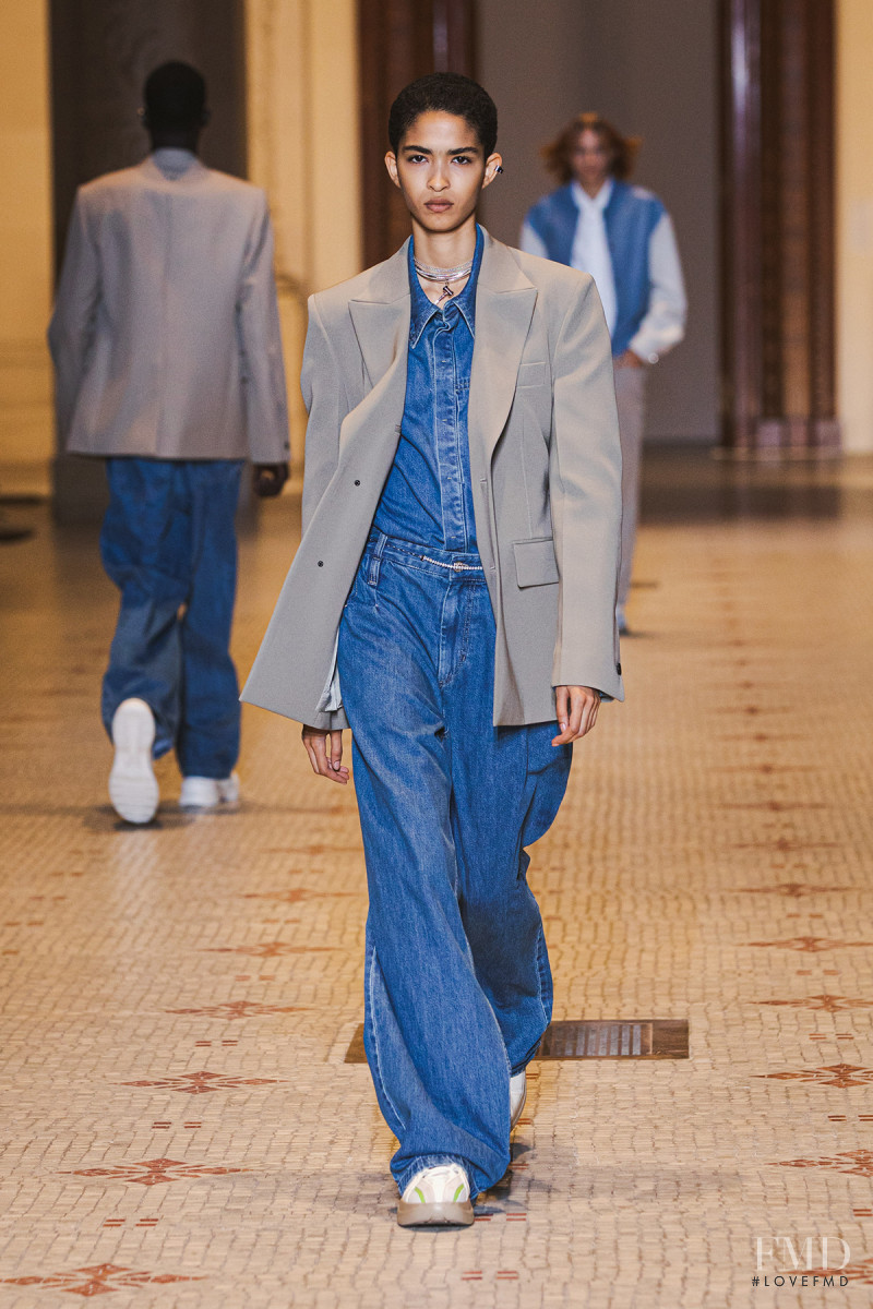 Philyne Mercedes featured in  the Wooyoungmi fashion show for Spring/Summer 2023